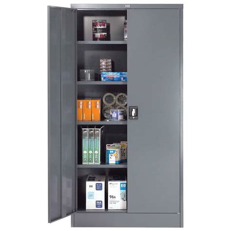 whhite steel storage cabinet recessed handle|Global Industrial Unassembled Steel Storage Cabinet .